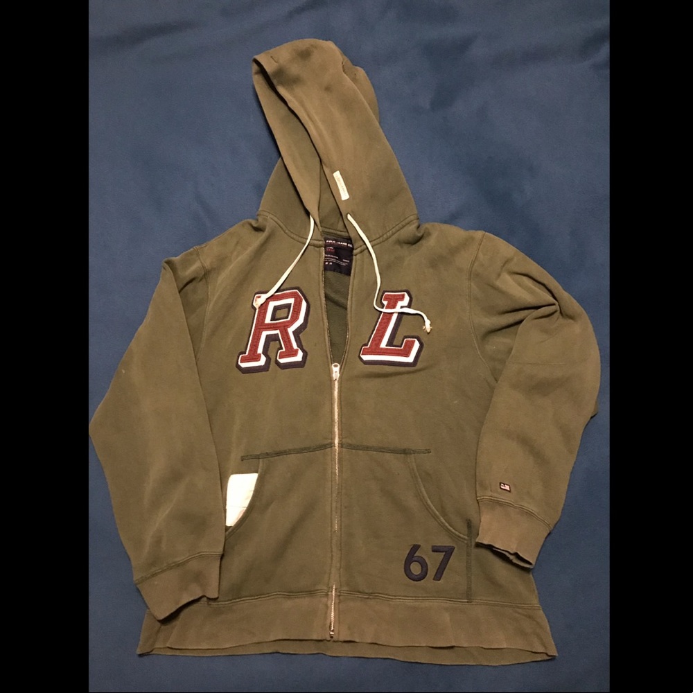 Vintage RL Polo Jeans Co zip up hoodie men's XL